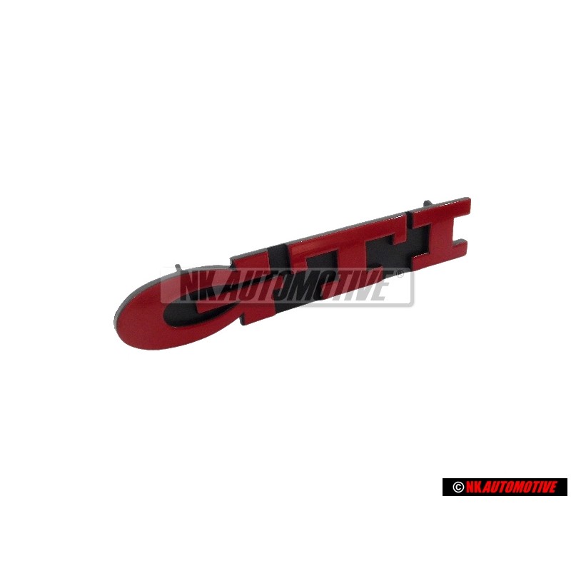 Γνήσιο VW GTI Εμπρόσθιο Σήμα Έμβλημα Μάσκας Κόκκινο - 1H6853679E QN5