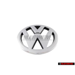 Γνήσιο VW Εμπρόσθιο Σήμα Έμβλημα Μάσκας Χρωμέ - 1T0853601E ULM