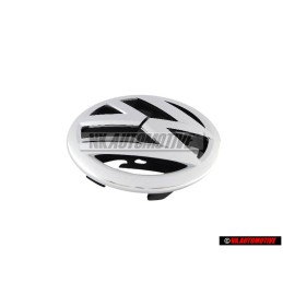 Γνήσιο VW Εμπρόσθιο Σήμα Έμβλημα Μάσκας Χρωμέ - 1T0853601E ULM