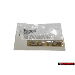 Γνήσιο VW 2.0 TDI Οπίσθιο Σήμα Έμβλημα Χρωμέ - 3AA853675E 739