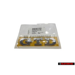 Γνήσιο VW GTD Οπίσθιο Σήμα Έμβλημα Χρωμέ - 5G0853675R 2ZZ