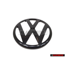 Γνήσιο VW Εμπρόσθιο Σήμα Έμβλημα Μάσκας Μάυρο - 1J0853601A 041