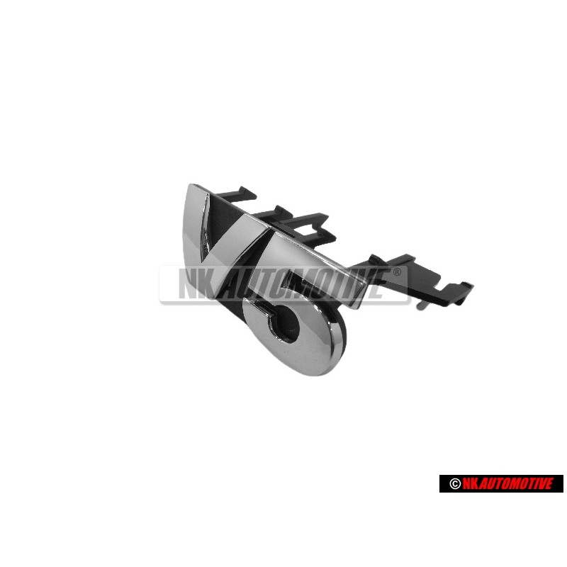 Γνήσιο VW V5 Εμπρόσθιο Σήμα Έμβλημα Μάσκας Χρωμέ - 1J6853679 FDY