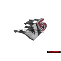 Γνήσιο VW V5 Εμπρόσθιο Σήμα Έμβλημα Μάσκας Χρωμέ Κόκκινο - 1J6853679F GQF