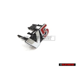 Γνήσιο VW V5 Εμπρόσθιο Σήμα Έμβλημα Μάσκας Χρωμέ Κόκκινο - 1J6853679F GQF