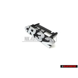 Γνήσιο VW R32 Εμπρόσθιο Σήμα Έμβλημα Μάσκας Χρωμέ - 1J6853679D PWV