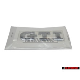 Γνήσιο VW GTI Οπίσθιο Σήμα Έμβλημα Χρωμέ - 6N0853675 739