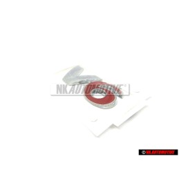 Γνήσιο VW V6 Οπίσθιο Σήμα Έμβλημα Χρωμέ Κόκκινο - 1J0853675AAGQF