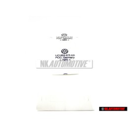 Γνήσιο VW V6 Οπίσθιο Σήμα Έμβλημα Χρωμέ Κόκκινο - 1J0853675AAGQF