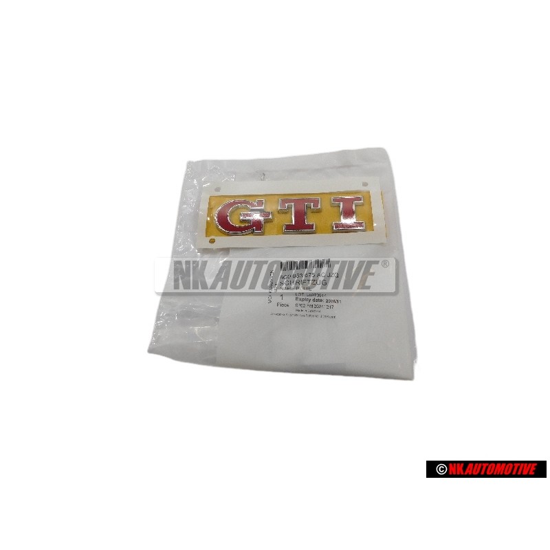 Γνήσιο VW GTI Οπίσθιο Σήμα Έμβλημα Κόκκινο - 5G0853675ACJZQ