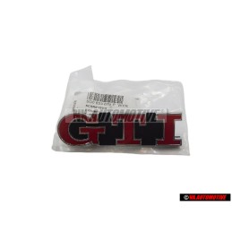 Γνήσιο VW GTI Εμπρόσθιο Σήμα Έμβλημα Μάσκας Κόκκινο - 5G0853679P WYR