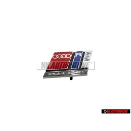 Γνήσιο Audi RS2 Εμπρόσθιο Σήμα Έμβλημα Μάσκας Χρωμέ Κόκκινο - 8A0853735B 2ZZ