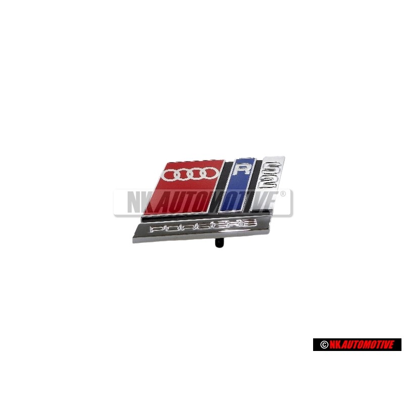 Γνήσιο Audi RS2 Εμπρόσθιο Σήμα Έμβλημα Μάσκας Χρωμέ Κόκκινο - 8A0853735B 2ZZ