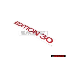 Γνήσιο VW EDITION30 Οπίσθιο Σήμα Έμβλημα Χρωμέ Κόκκινο - 1K0853675AHKTP