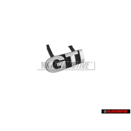 Γνήσιο VW GTI Εμπρόσθιο Σήμα Έμβλημα Μάσκας Χρωμέ - 6E0853679D PWV
