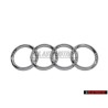 Γνήσιο Audi Δαχτυλίδια Οπίσθιο Σήμα Έμβλημα Χρωμέ - 443853742 2ZZ