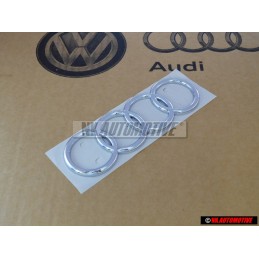 Γνήσιο Audi Δαχτυλίδια Οπίσθιο Σήμα Έμβλημα Χρωμέ - 443853742 2ZZ