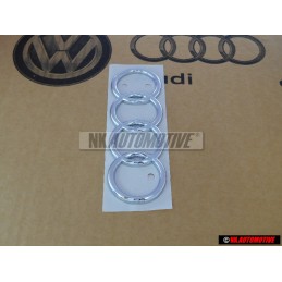 Γνήσιο Audi Δαχτυλίδια Οπίσθιο Σήμα Έμβλημα Χρωμέ - 443853742 2ZZ