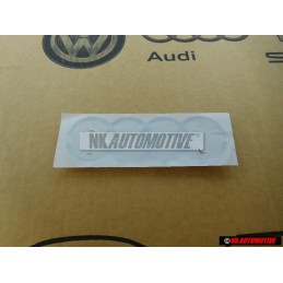 Γνήσιο Audi Δαχτυλίδια Οπίσθιο Σήμα Έμβλημα Χρωμέ - 443853742 2ZZ