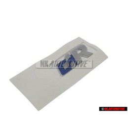 Γνήσιο VW R LINE Πλαϊνό Σήμα Έμβλημα Χρωμέ Μπλέ - 5N0853688 HCE