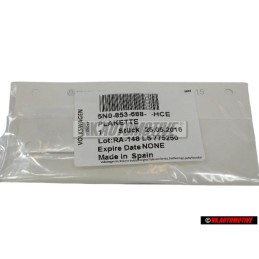 Γνήσιο VW R LINE Πλαϊνό Σήμα Έμβλημα Χρωμέ Μπλέ - 5N0853688 HCE