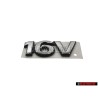 Γνήσιο VW 16V Οπίσθιο Σήμα Έμβλημα Χρωμέ - 7M0853675C Z10
