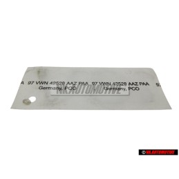 Γνήσιο VW 16V Οπίσθιο Σήμα Έμβλημα Χρωμέ - 7M0853675C Z10
