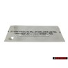 Γνήσιο VW 16V Οπίσθιο Σήμα Έμβλημα Χρωμέ - 7M0853675C Z10