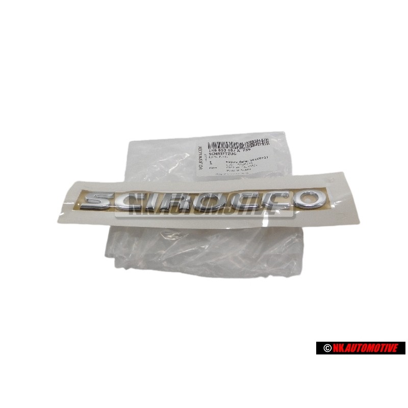 Γνήσιο VW SCIROCCO Οπίσθιο Σήμα Έμβλημα Χρωμέ - 1K8853687A 739