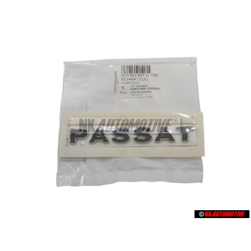 Γνήσιο VW PASSAT Οπίσθιο Σήμα Έμβλημα Χρωμέ - 3C0853687A 739