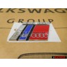 Γνήσιο Audi RS2 Οπίσθιο Σήμα Έμβλημα Χρωμέ Κόκκινο Μπλέ - 8A0853735A 2ZZ