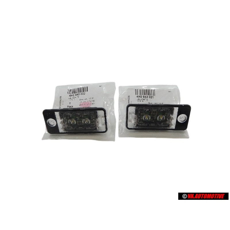 ΣΕΤ για VW Audi Φώτα Πινακίδας LED Αριστερά & Δεξιά
