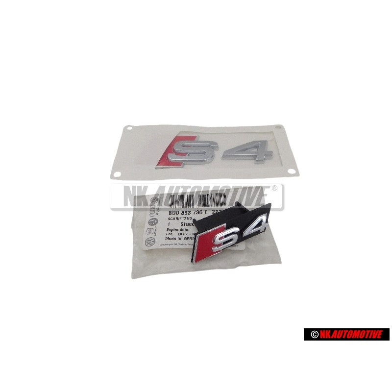 Γνήσιο Audi SET Σήμα Έμβλημα Εμπρόσθιο & Οπίθιο - Facelift S4 B5.5 (8D)