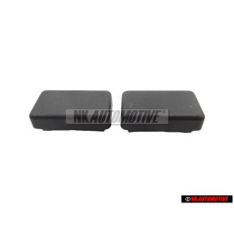 2x Γνήσιο VW Τυφλό Καπάκι Σατινέ Μαύρο - 357957087 01C