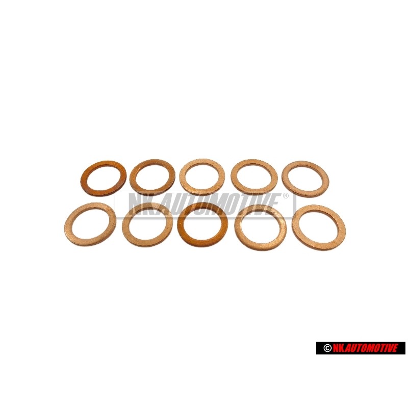 10x Γνήσιο VW Στεγανοποιητικός Δακτύλιος - N 0138492