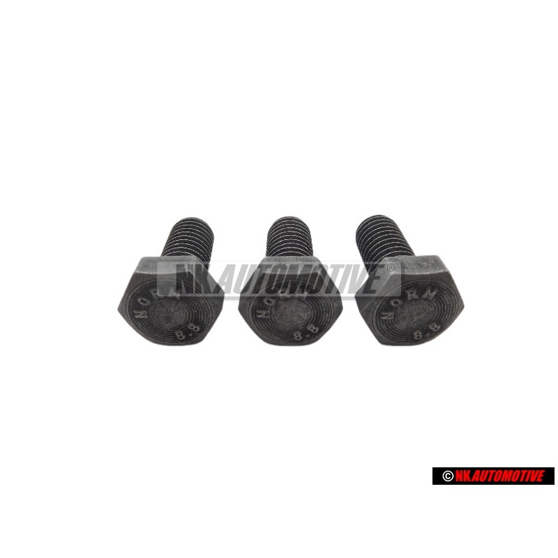 3x Γνήσιο VW Βίδα Με Εξαγωνική Κεφαλή - N 01023929
