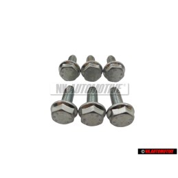6x Γνήσιο VW Εξάγωνη Βίδα Με Κολάρο - N 10070403