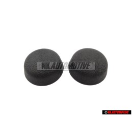 2x Γνήσιο VW Κάλυμμα Σατινέ Μαύρο - 811857845 01C