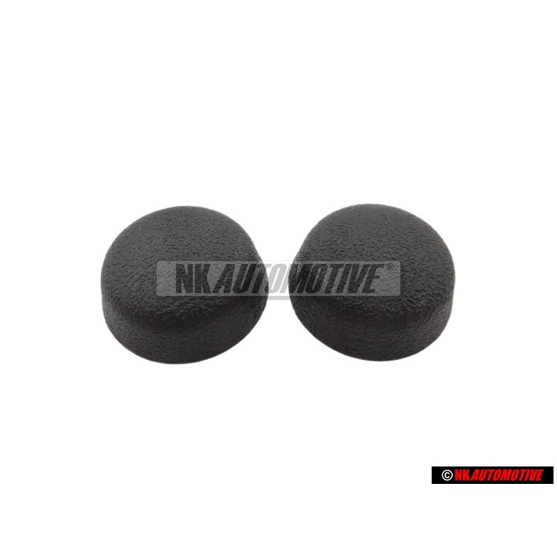 2x Γνήσιο VW Κάλυμμα Σατινέ Μαύρο - 811857845 01C