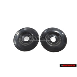 2x Γνήσιο VW Διάφραγμα Σατινέ Μαύρο - 411857781 01C