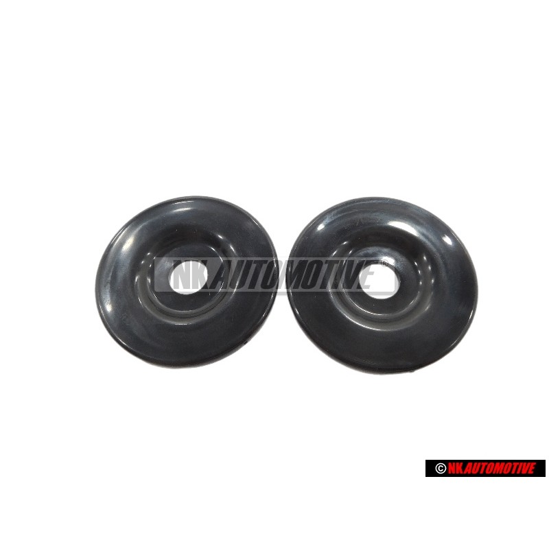 2x Γνήσιο VW Διάφραγμα Σατινέ Μαύρο - 411857781 01C