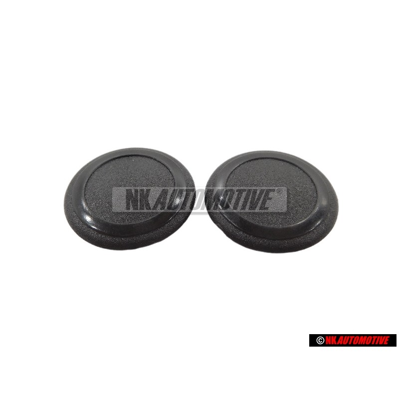2x Γνήσιο VW Πώμα Σατινέ Μαύρο - 321867164 01C