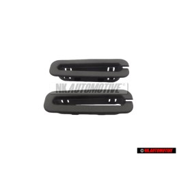 2x Γνήσιο VW Διάφραγμα Σατινέ Μαύρο - 165857849 01C