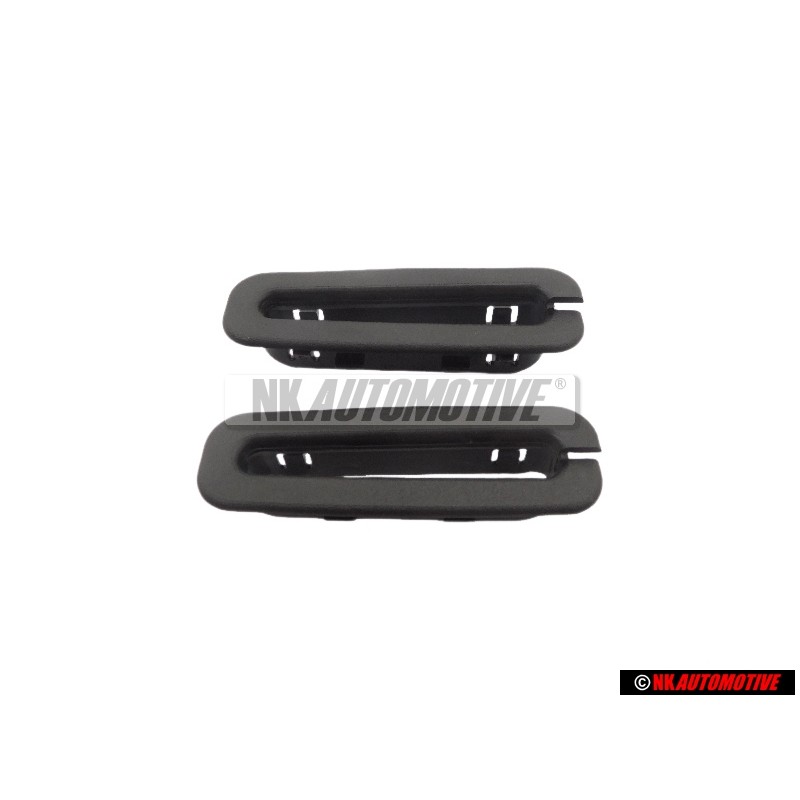 2x Γνήσιο VW Διάφραγμα Σατινέ Μαύρο - 165857849 01C