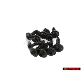10x Γνήσιο VW Πλαστική Βίδα Απλής Εγκοπής - 433862195