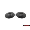2x Γνήσιο VW Κουμπί Σατινέ Μαύρο - 441863987A B41
