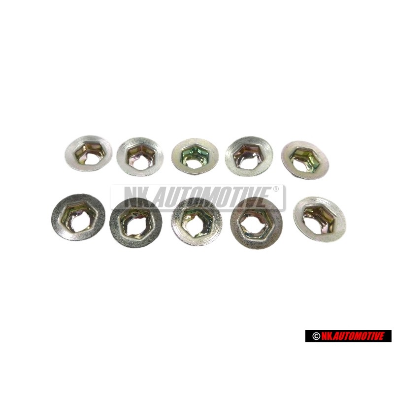 10x Γνήσιο VW Παξιμάδι Κοπής - N 0386011