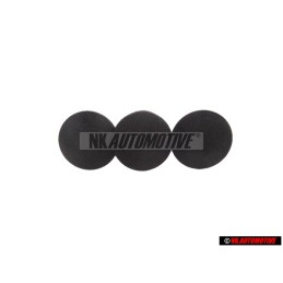 3x Γνήσιο VW Κλιπ Σατινέ Μαύρο - 321867838 01C
