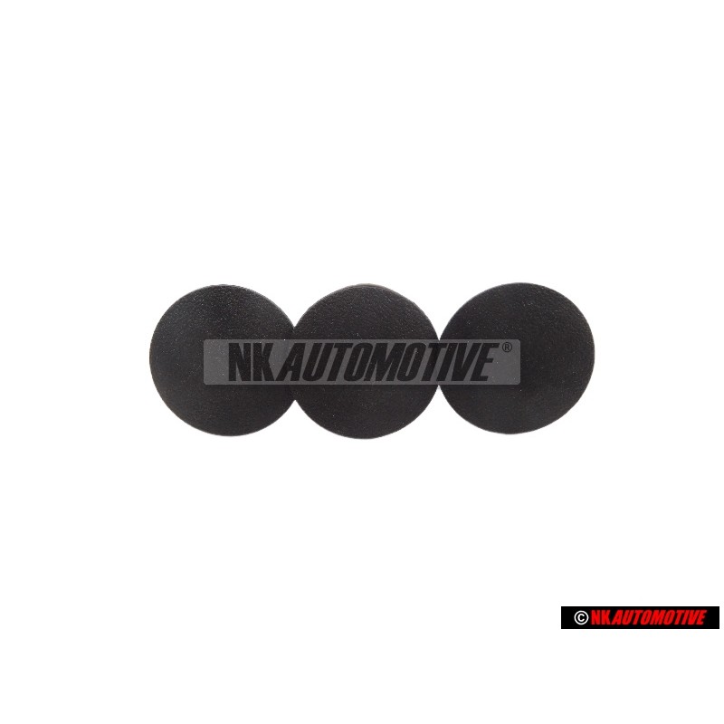 3x Γνήσιο VW Κλιπ Σατινέ Μαύρο - 321867838 01C