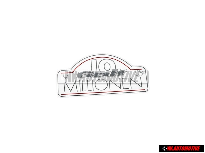 Γνήσιο VW Σήμα Μεμβράνης Διαμαντ.Ασημί/Κόκκινο Κεραμιδί - 191853750J YG9